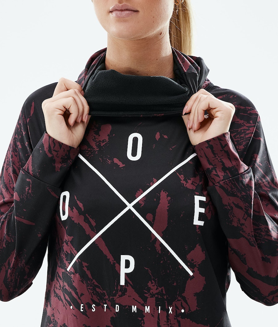 Dope Snuggle 2X-UP W Funktionsshirt Damen Bordeaux | HU6273140