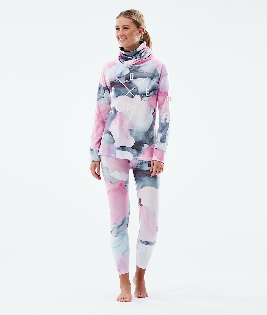Dope Snuggle 2X-UP W Funktionsshirt Damen Mehrfarbig Rosa | JA4269870