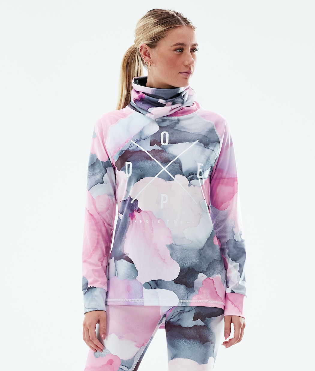 Dope Snuggle 2X-UP W Funktionsshirt Damen Mehrfarbig Rosa | JA4269870