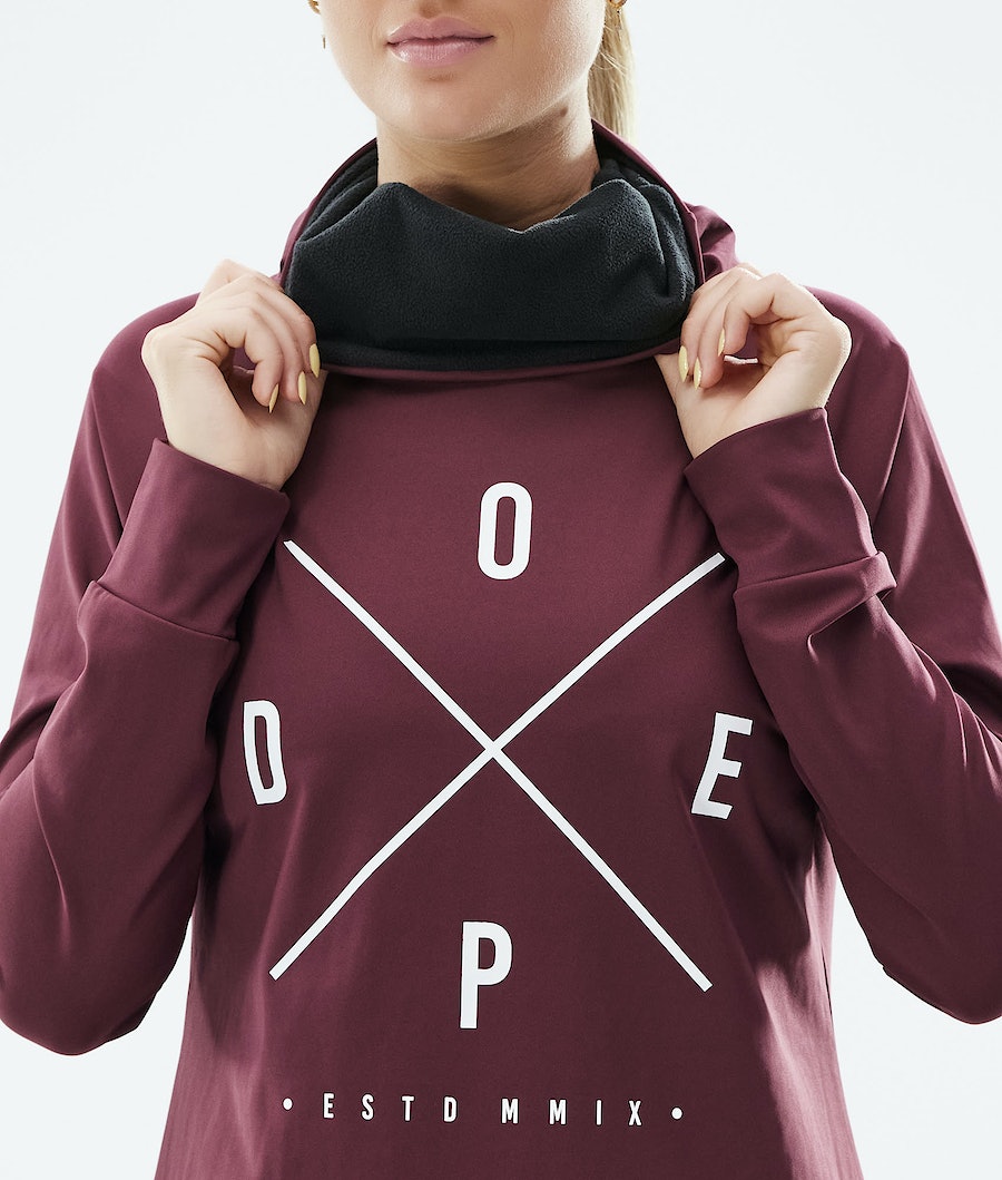 Dope Snuggle 2X-UP W Funktionsshirt Damen Bordeaux | JK6129407