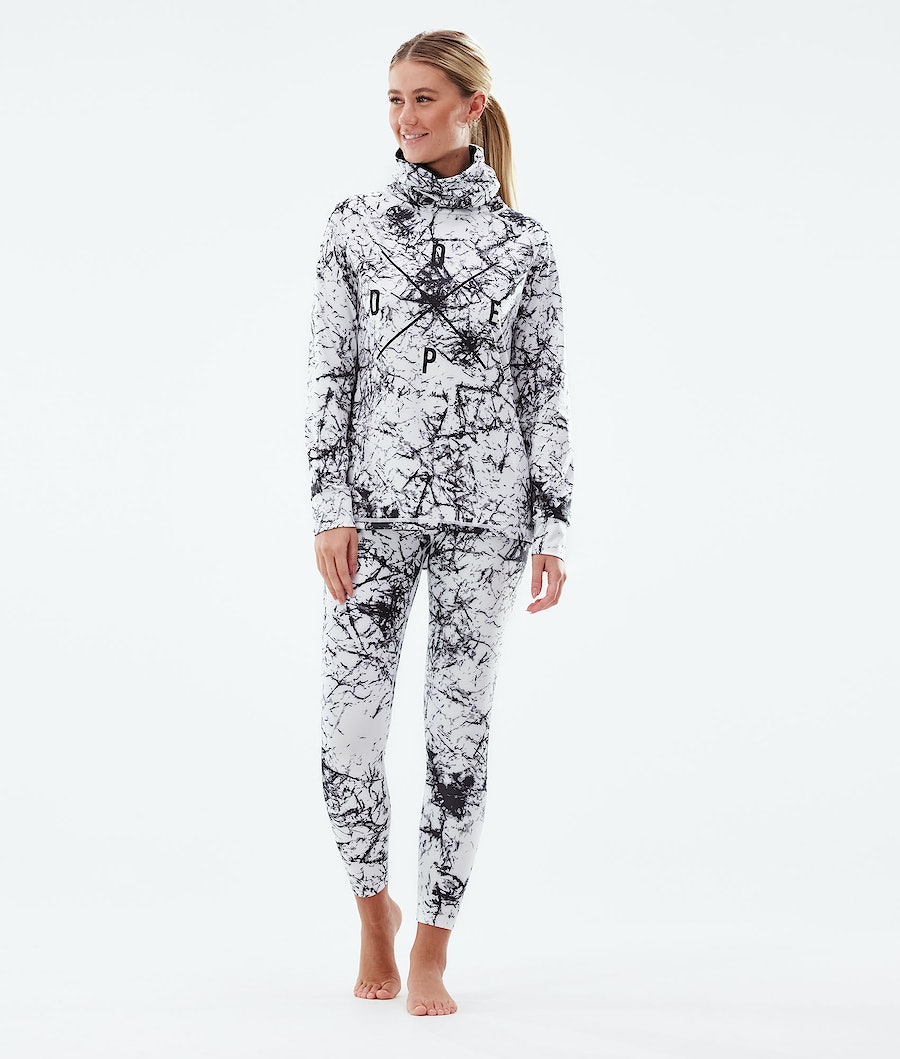 Dope Snuggle 2X-UP W Funktionsshirt Damen Weiß Schwarz | TZ6594821