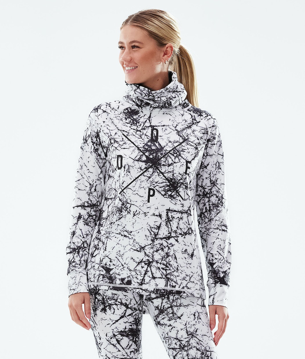 Dope Snuggle 2X-UP W Funktionsshirt Damen Weiß Schwarz | TZ6594821