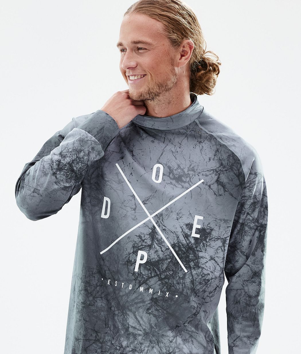 Dope Snuggle Funktionsshirt Herren Grau Blau | QU2075639