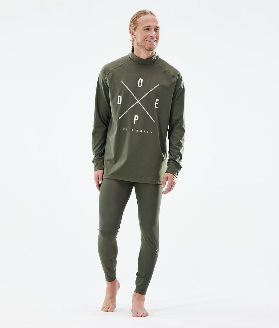 Dope Snuggle Funktionsshirt Herren Olivgrün Grün | RL9635814