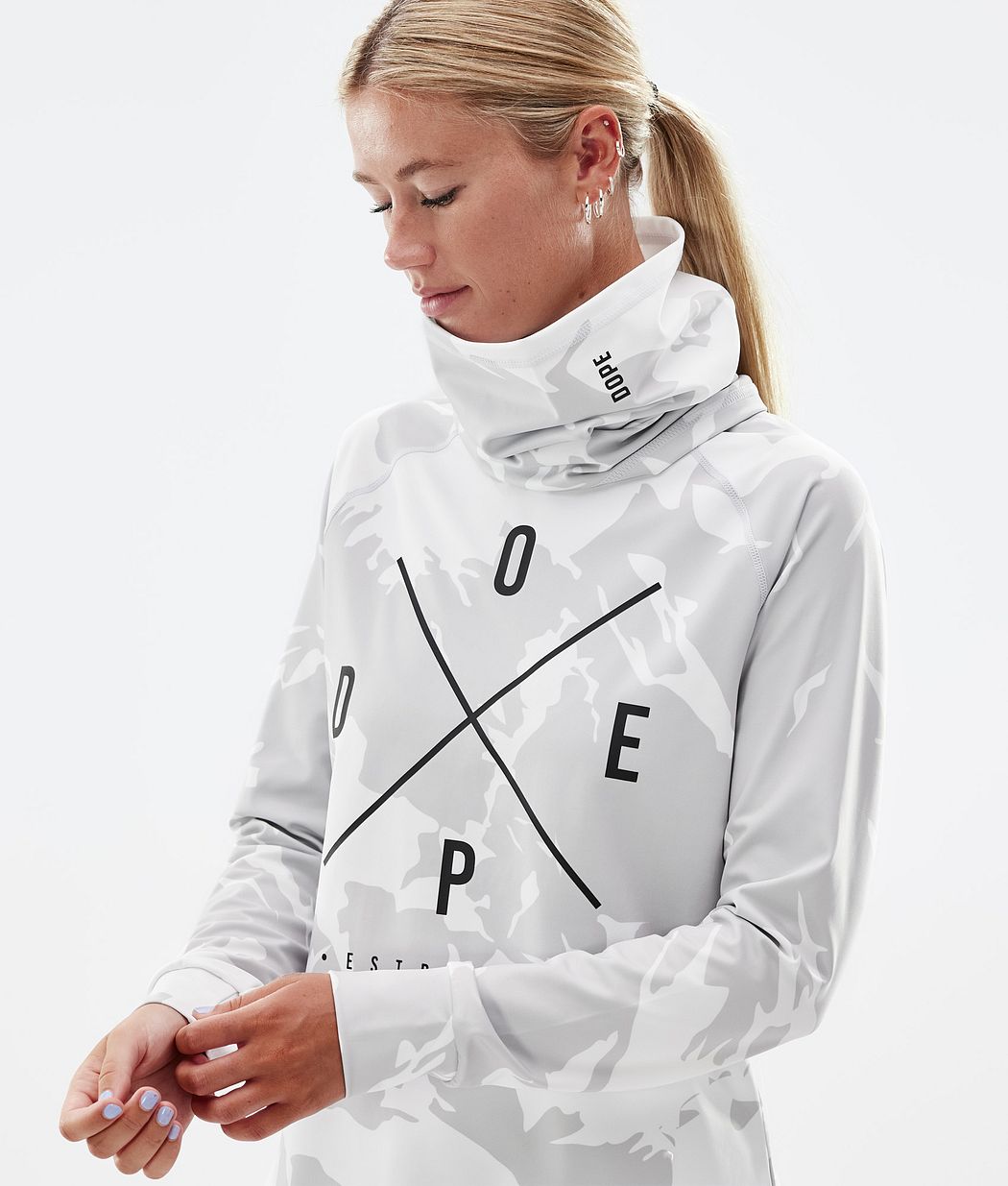 Dope Snuggle W Funktionsshirt Damen Grau Camouflage | LV7368015
