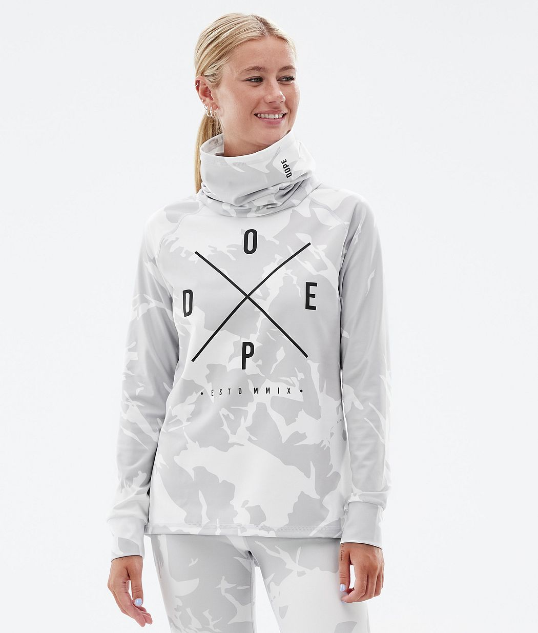 Dope Snuggle W Funktionsshirt Damen Grau Camouflage | LV7368015