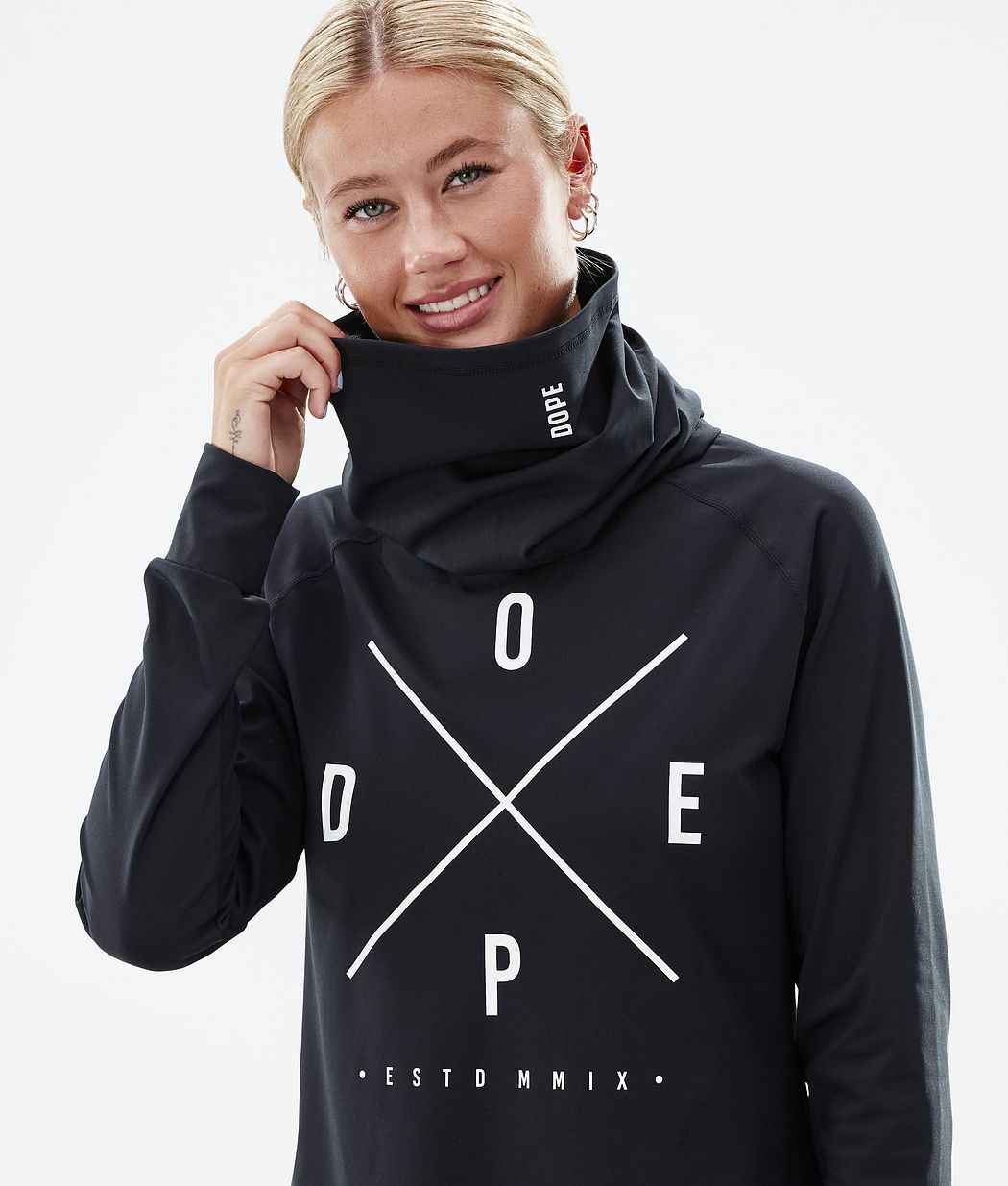 Dope Snuggle W Funktionsshirt Damen Schwarz | VU7125893