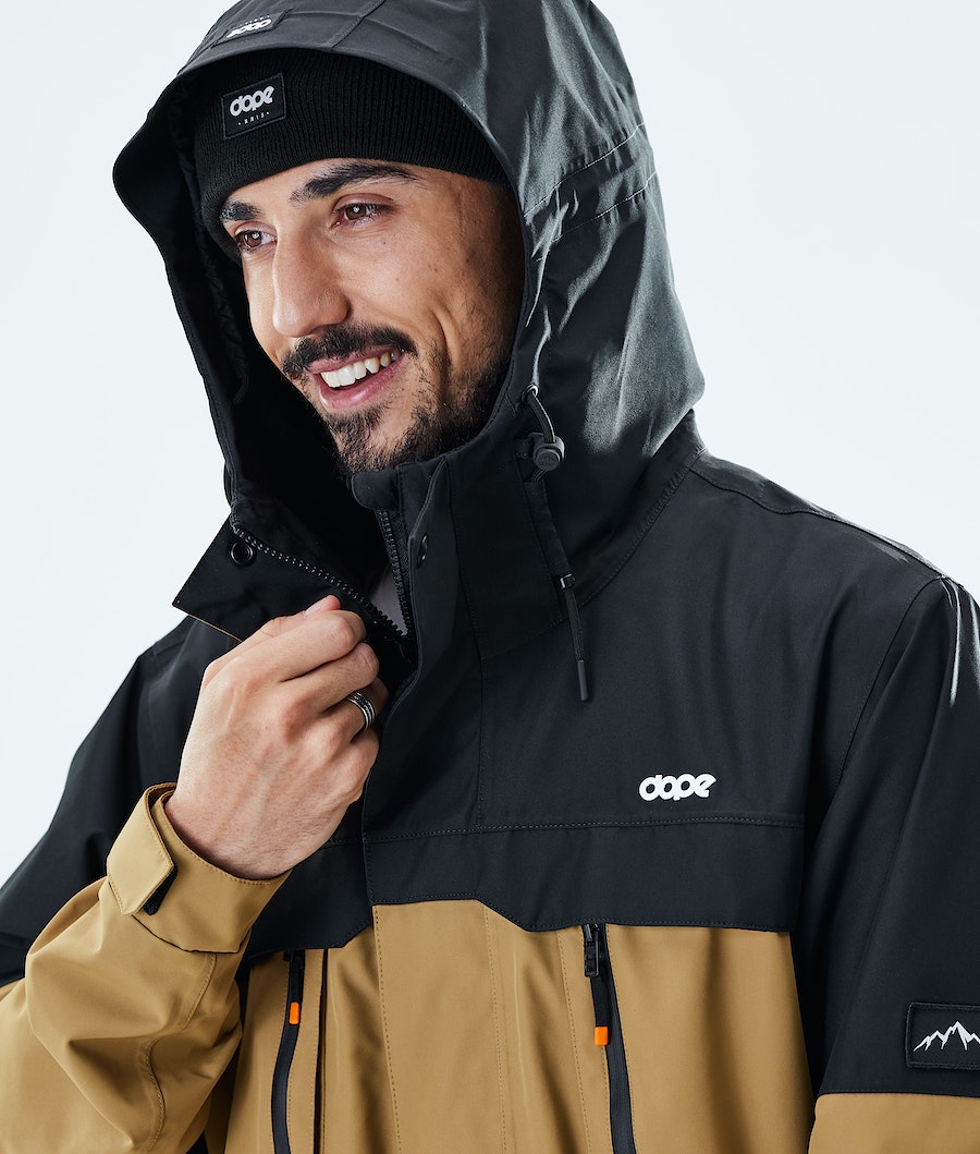Dope Trekker Skijacke Herren Schwarz Gold | DL6204539