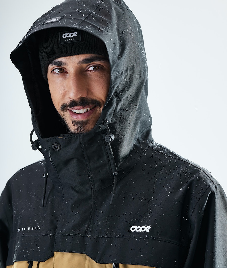 Dope Trekker Skijacke Herren Schwarz Gold | DL6204539