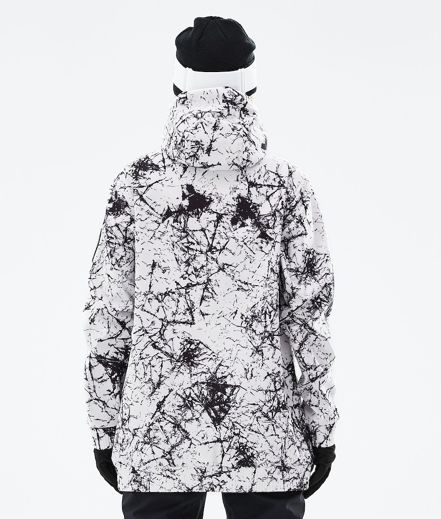 Dope Wylie Snowboardjacke Damen Weiß Schwarz | SE1673049