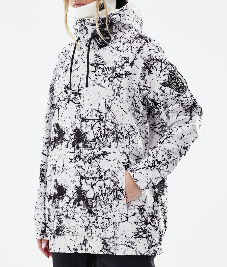 Dope Wylie Snowboardjacke Damen Weiß Schwarz | SE1673049