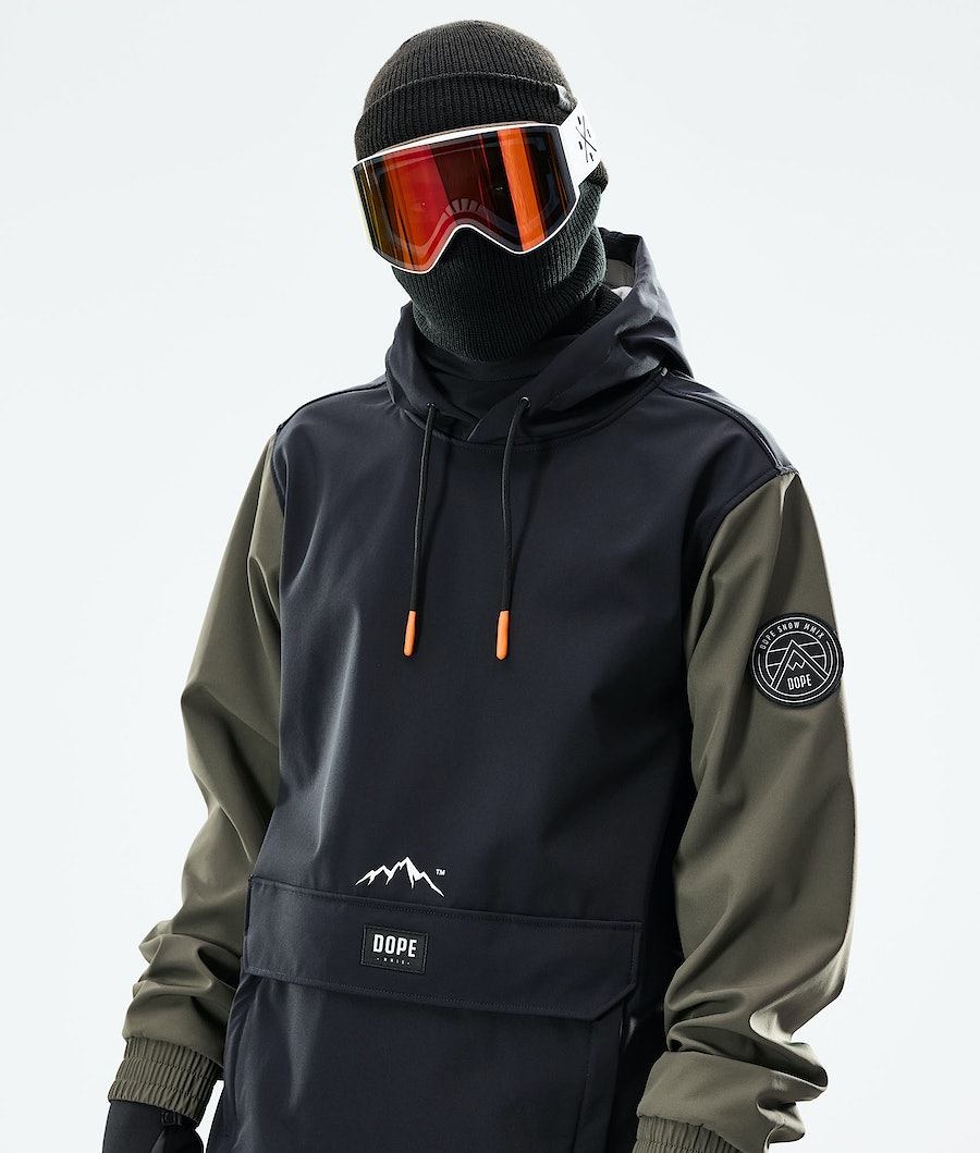 Dope Wylie Snowboardjacke Herren Schwarz Olivgrün Grün | GZ1968437