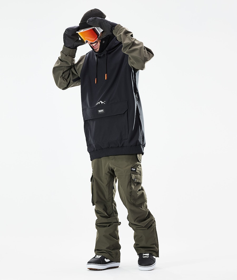 Dope Wylie Snowboardjacke Herren Schwarz Olivgrün Grün | GZ1968437