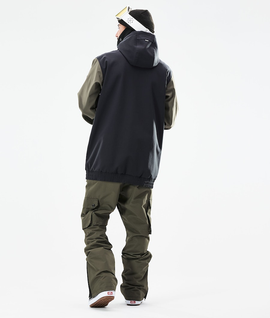 Dope Wylie Snowboardjacke Herren Schwarz Olivgrün Grün | GZ1968437