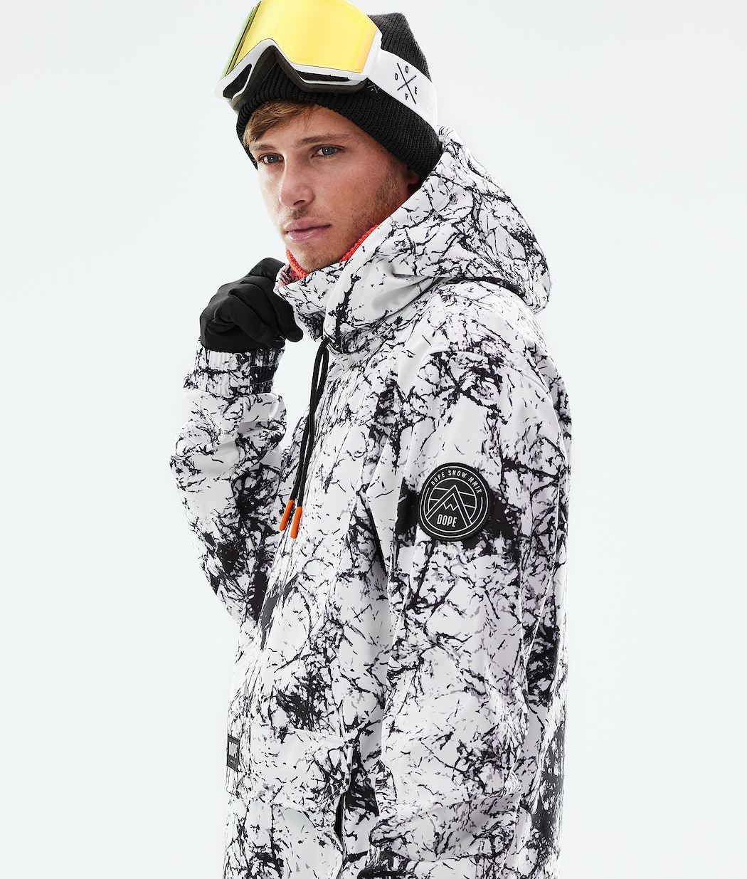 Dope Wylie Snowboardjacke Herren Weiß Schwarz | AH8705236