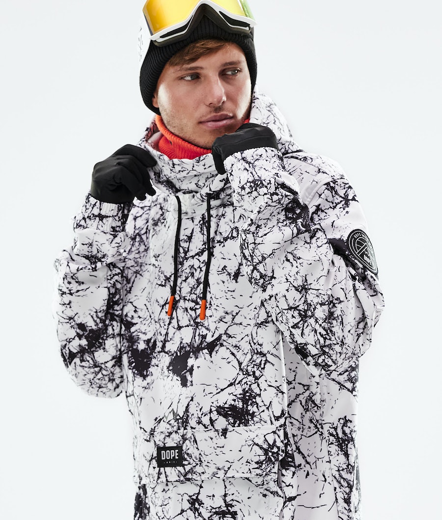 Dope Wylie Snowboardjacke Herren Weiß Schwarz | AH8705236