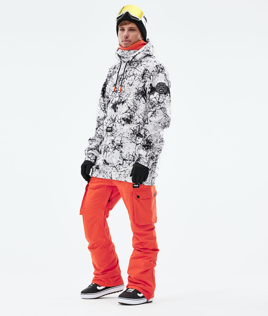 Dope Wylie Snowboardjacke Herren Weiß Schwarz | AH8705236
