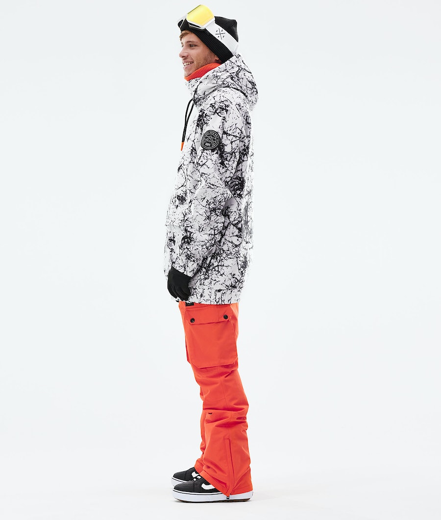 Dope Wylie Snowboardjacke Herren Weiß Schwarz | AH8705236