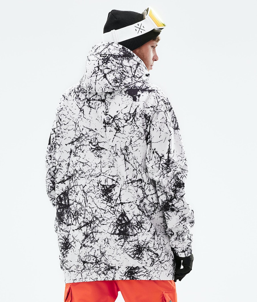 Dope Wylie Snowboardjacke Herren Weiß Schwarz | AH8705236