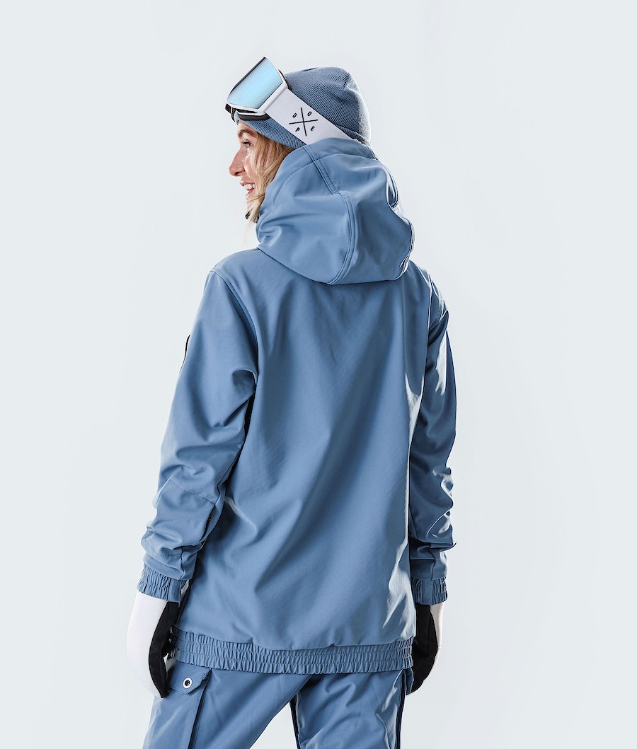 Dope Wylie W 10k Snowboardjacke Damen Blau Grau | NZ4623018