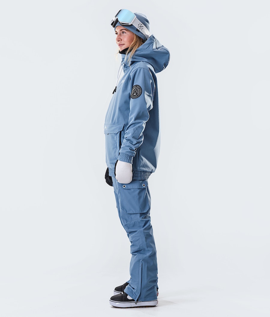 Dope Wylie W 10k Snowboardjacke Damen Blau Grau | NZ4623018