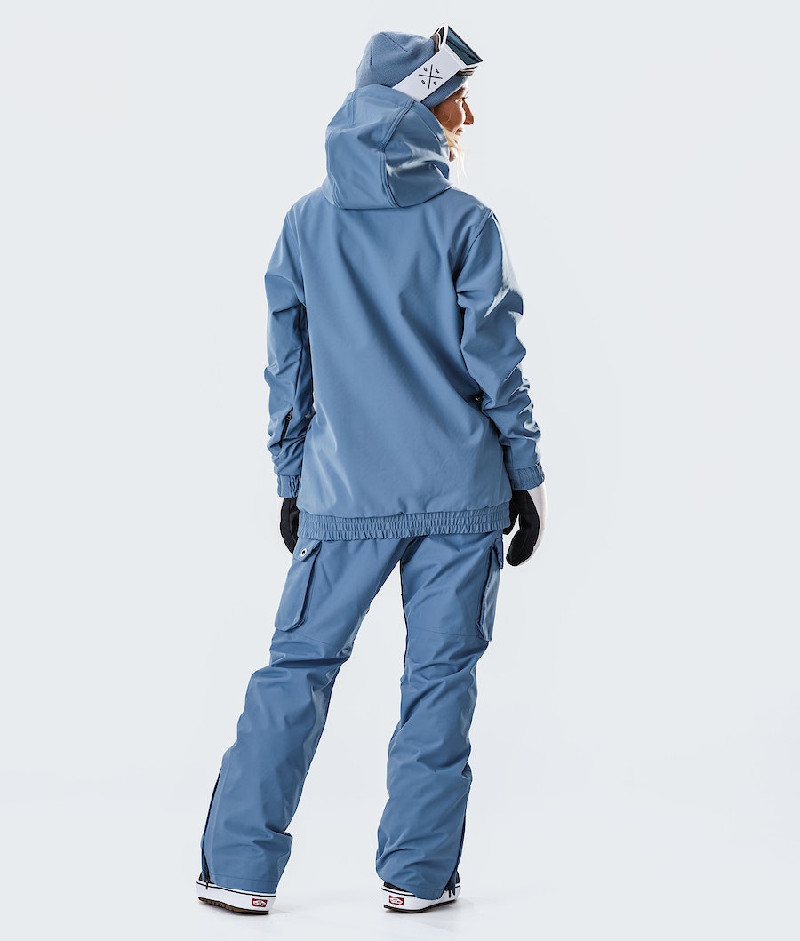 Dope Wylie W 10k Snowboardjacke Damen Blau Grau | NZ4623018