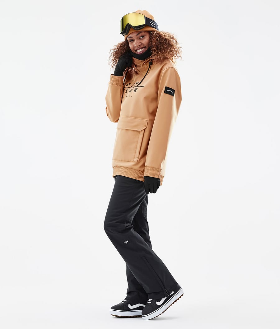 Dope Wylie W Snowboardjacke Damen Khaki Gelb | SO3628175
