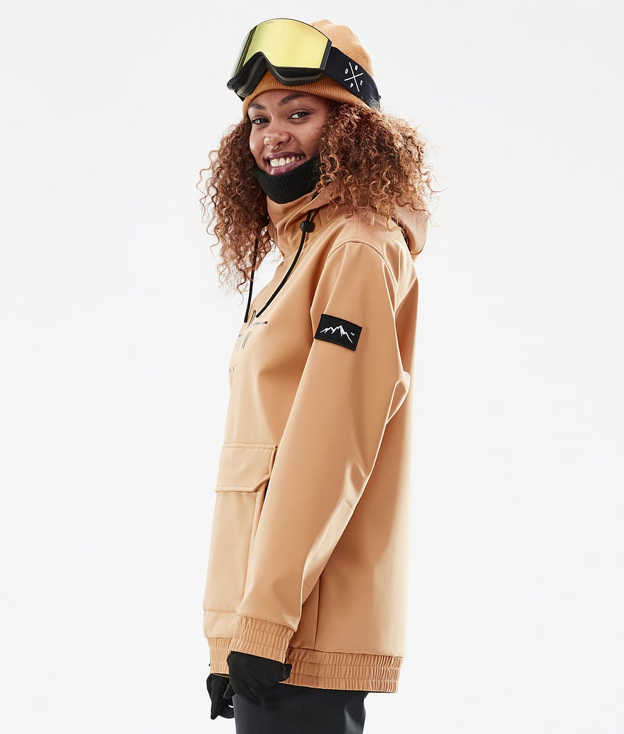 Dope Wylie W Snowboardjacke Damen Khaki Gelb | SO3628175