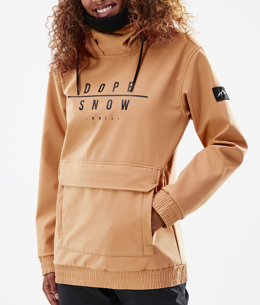 Dope Wylie W Snowboardjacke Damen Khaki Gelb | SO3628175